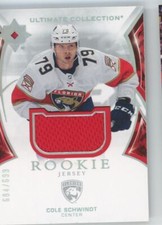 2021-22 Upper Deck Ultimate Collection Rookies Jersey 684/699 Cole Schwindt