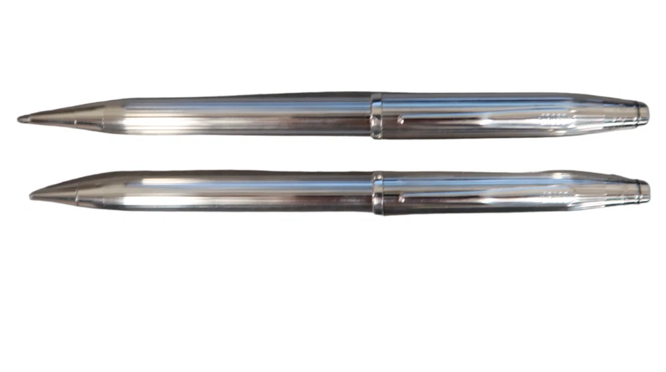 Juego de bolígrafos y lápices Cross Century II de plata de ley de 0,5 nuevos en caja raros Foto 2 de 2