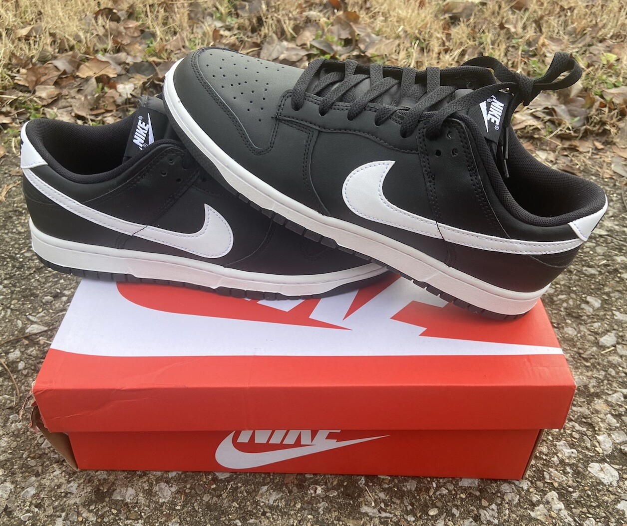 Nike Dunk Low Retro Reverse Panda Black Off Noir White Sz 10 Brandnew DJ6188-002