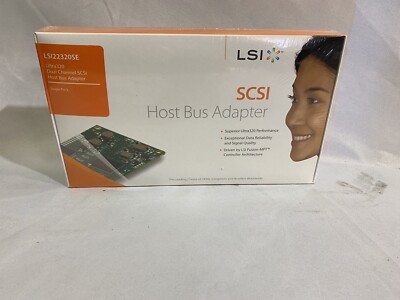 LSI  LSI00153 PCI Express LSI22320SE Dual Port U320 SCSI HBA  Low Profile NEW