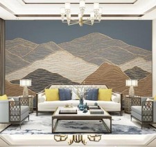 3D Gray Mountain B1144 Wallpaper Wall Mural Removable Self-adhesive Amy