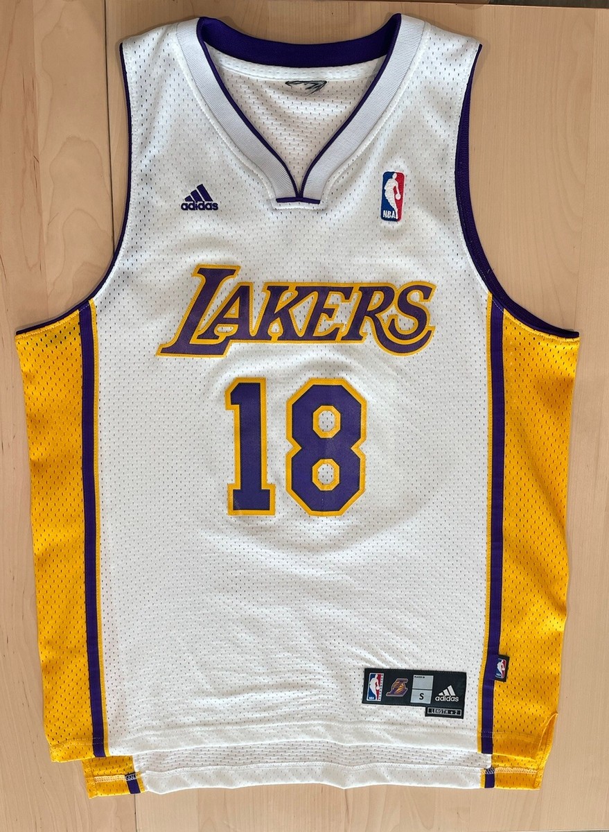 Los Angeles Lakers Jersey Sasha Vujacic 18 Adidas Men's S White