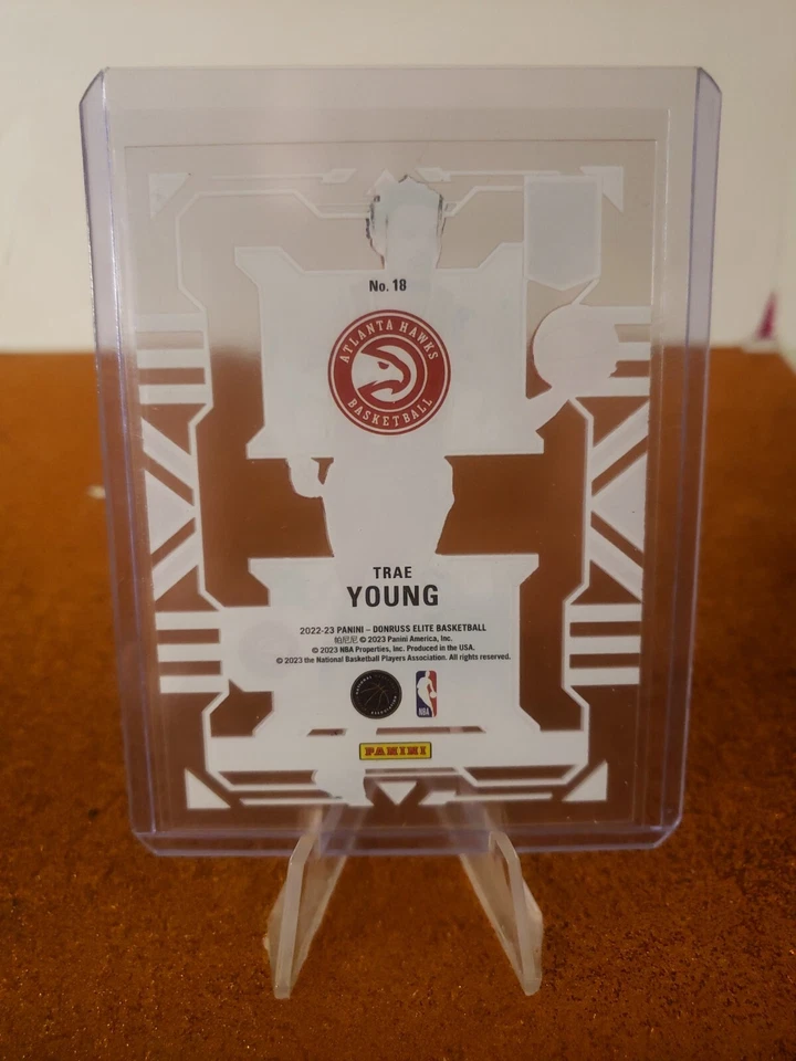 Trae Young 2022-23 Donruss Elite Clarity Insert #18 Atlanta Hawks H31 - Image 2 of 2