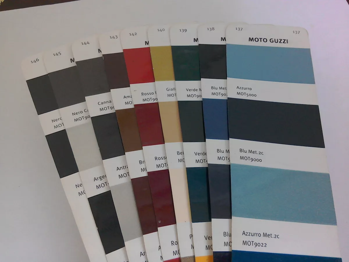 Moto guzzi colour chart deals