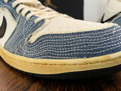 Nike Air Jordan 1 Low SE World Make Japan Sashiko Denim US Men's