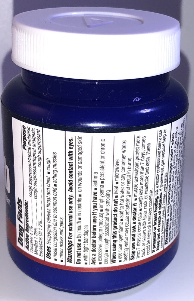 CareAll 4oz Vaporizing Chest Rub,Decongestant Cough Suppressant Topical