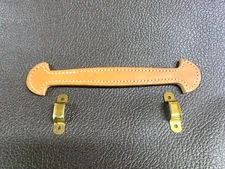 Shovel Head Genuine Leather Steamer Trunk Handle 9.7/8" x 1.1/8" w/Free Hardware