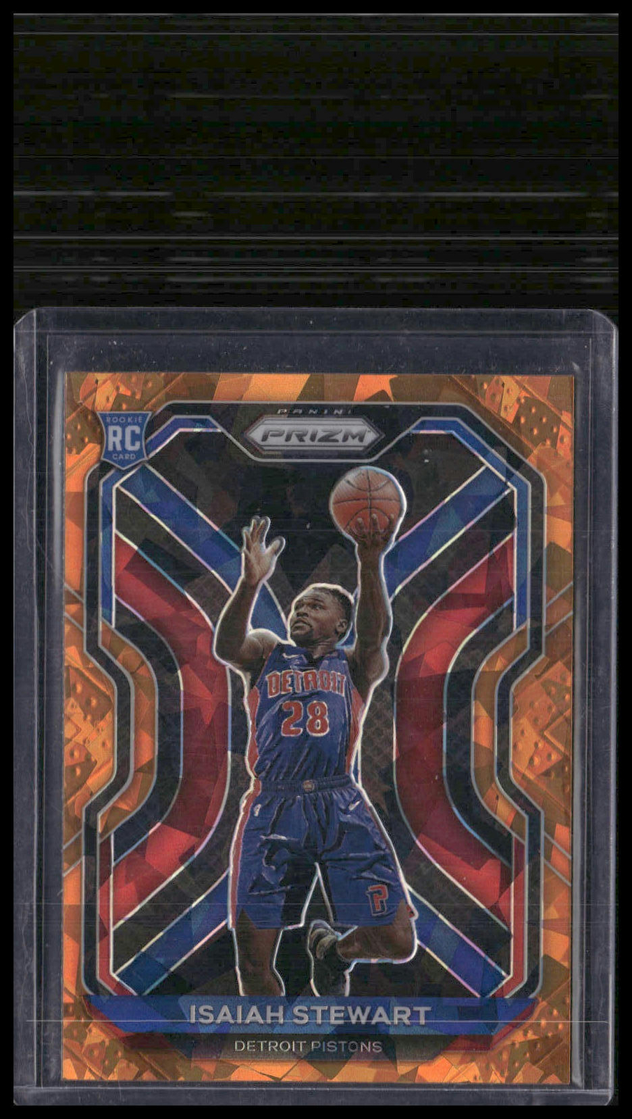 2020-21 Panini Prizm #254 Isaiah Stewart Orange Ice Prizms