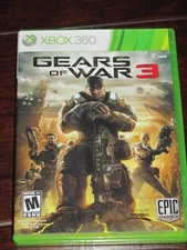 Gears of War 3 Microsoft XBOX 360 Video Game Complete Manual Plus Stickers