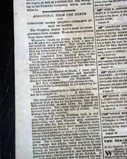 Rare ORIGIN OF THE CIVIL WAR Charleston SC Carolina Confederate 1864 Newspaper  