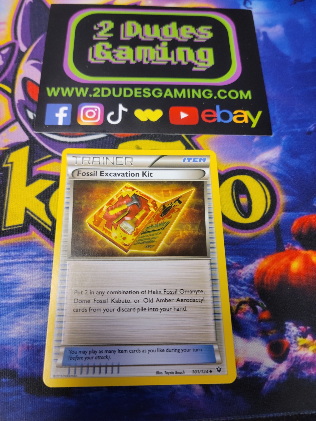 Pokémon TCG Fossil Excavation Kit Fates Collide 101/124 Regular for sale online eBay