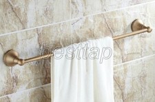 Antique Brass Wall Mounted Single Towel Rail Bar Bathroom Accessory sba147