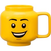 Room Copenhagen Lego Keramiktasse Happy Boy, Groß, Tasse, Gelb