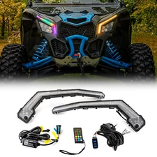 WEISEN RGB Front Turn Signal Light Wiring Kit For Can Am Maverick X3 Max XDS XRS