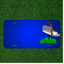 Custom Personalized License Plate With Add Names To Mail Letter Envelope