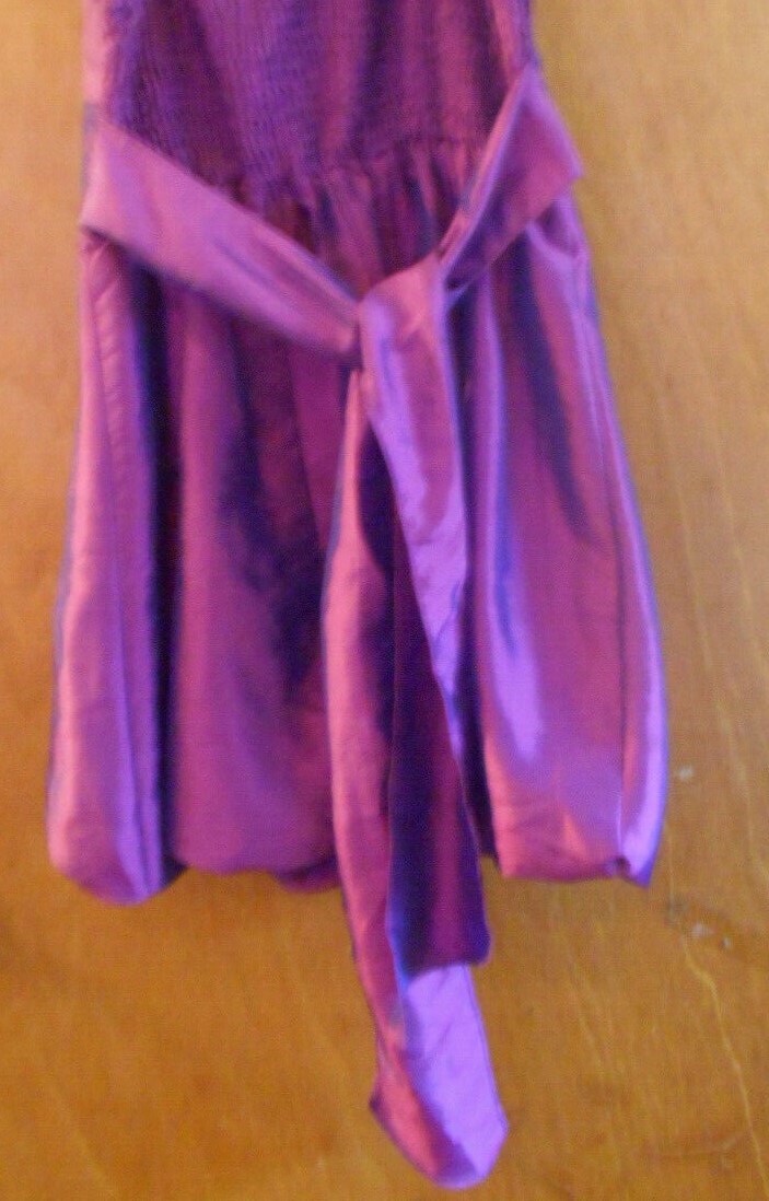 Twenty One Medium Purple Adjustable Spaghetti Straps Balloon Short Dress Y2K