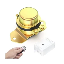 EKYLIN DC 12V Remote Battery Disconnect Switch Latching Relay Anti-Theft Car ...