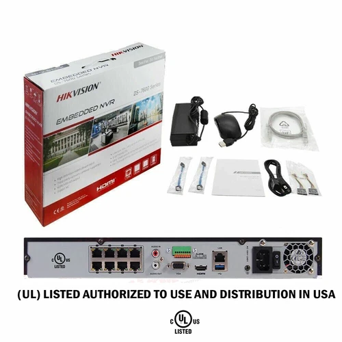 Videoregistratore originale Hikvision 8CH 8POE NVR DS-7608NI-M2/8P US 8K 32MP 2SATA - Foto 8 di 18