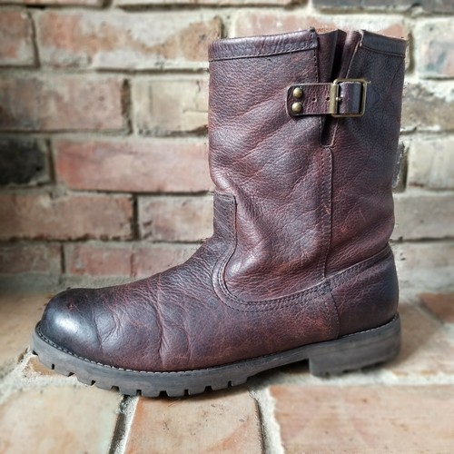 Larry Tumbled Briarwood Leather Boots 