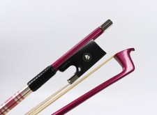 new pink Carbon fiber Advanced Violin Bow Hand Made Inlay eye style Frog