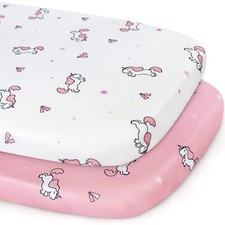 Bassinet Sheets for Baby Girl Bassinet Sheet Ultra Soft Bassinet Mattress She...