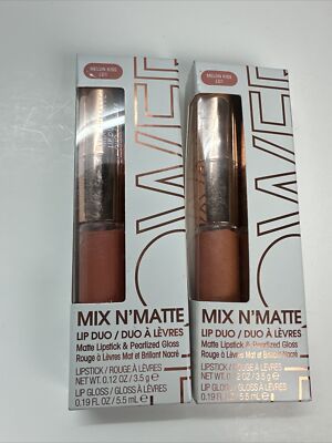 2 - Flower Melon Kiss #LD1 By Drew Barrymore Beauty Mix N'Matte Lip Duo New