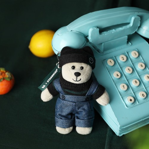 New China 2024 Starbucks X Li Auto Bear Plush Keychain