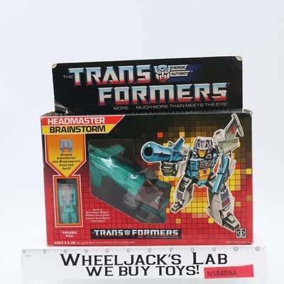 Brainstorm W/Box &Insert 100% Complete 1987 G1 Transformers Hasbro Vintage
