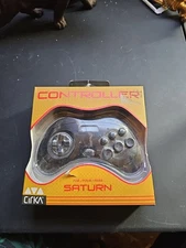 CirKa Controller For Saturn Black For Sega Saturn Vintage Brand New