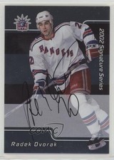 2001-02 ITG Be A Player Signature Series Auto Radek Dvorak #118 Auto 4kz