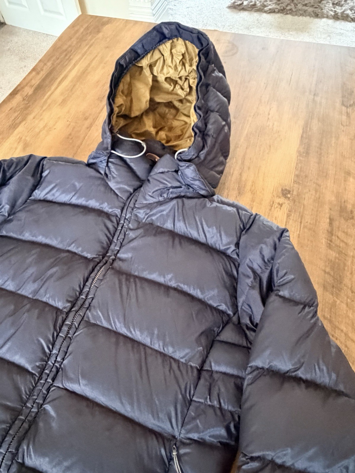 Rab Deep Cover Down Puffer Parka Jacket Woman's Size 12, Blue, Hooded. image 3