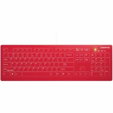 CHERRY AK-C8112 Medical Keyboard Permanent Cable US Layout CF/WIN LEFT Red