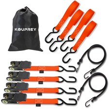 Ratchet Straps,Boat Tie Down Straps to Trailer, Motorcycle Straps,Kayak Tie D...