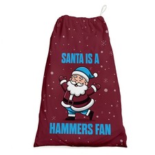 Santa is a Hammers Fan - Weihnachts Nikolaus Sack - Fu&szlig;ball