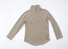 Womens UK Size S Real Clothing Beige Henley Sweatshirt