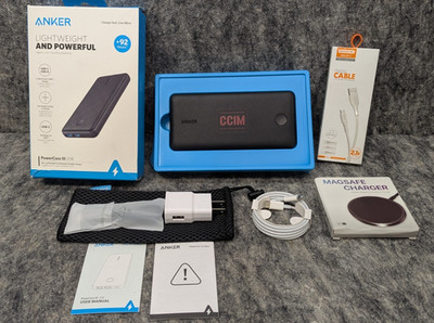 Anker PowerCore III 20K mAh USB-C Portable Battery Charger (A1364H11-1) Bundle