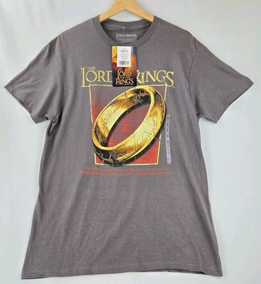 The Lord Of The Rings Movie T-Shirt Charcoal Mens Large, New With Tag 