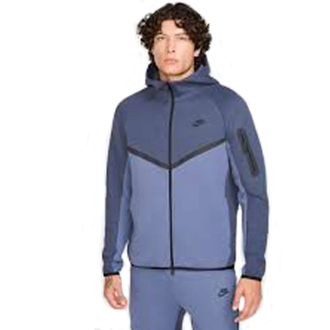 Nike Tech Fleece Windrunner Full-Zip Jacket Thunder Blue HV0949-437 Men New