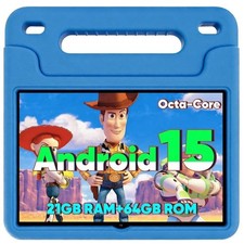 Android 15 Kids Tablet, 2025 Upgraded 10.1 Inch Tablets with Octa-core Proces...