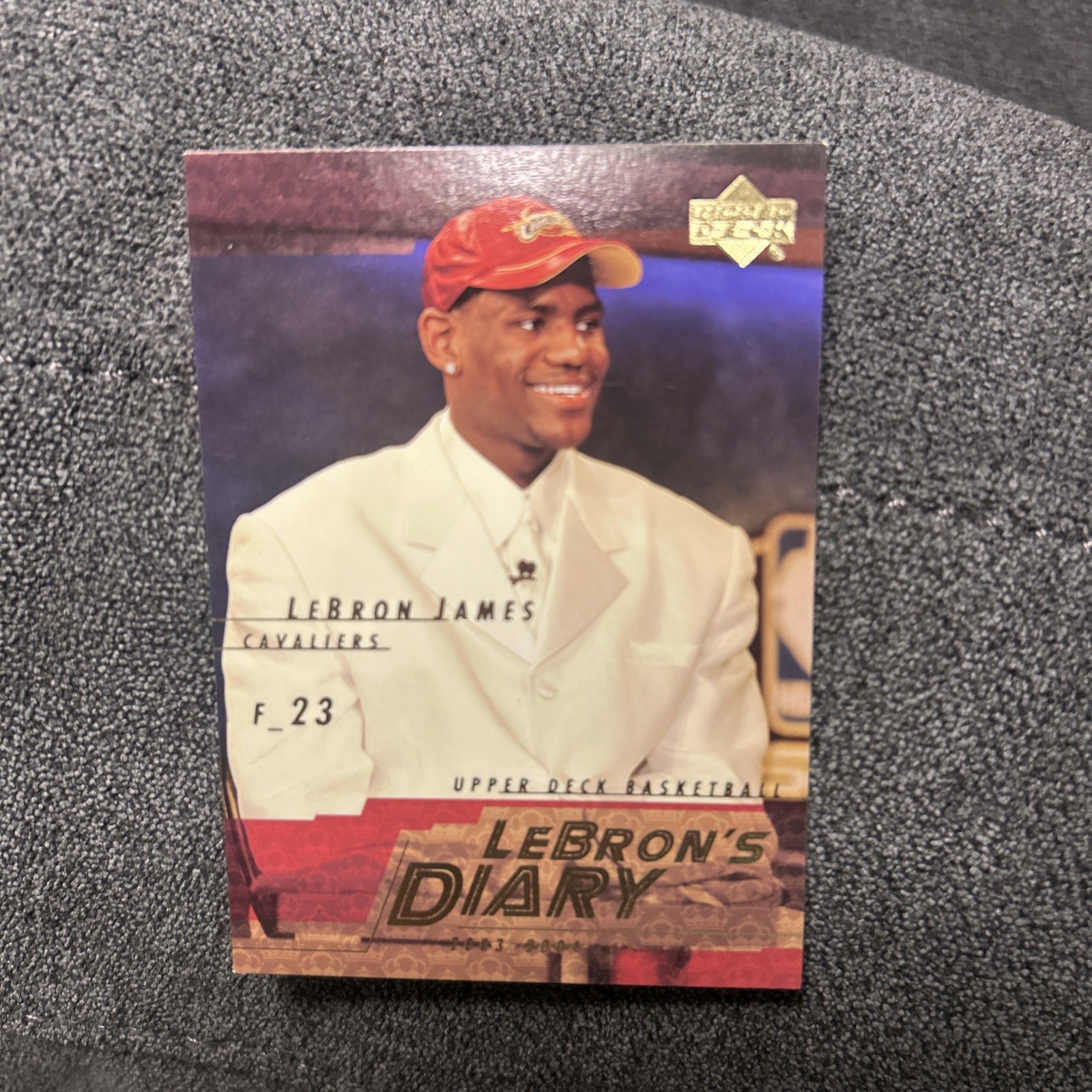 2003 UPPER DECK LEBRON JAMES LEBRON’S DIARY ROOKIE RC #LJ5
