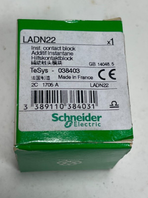 Auxiliary Contact Block LADN22 SCHNEIDER