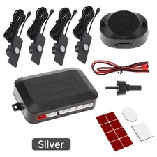 4 Reverse Backup Parking sensors kit with Reverse Gear Audio Buzzer for Cars Van