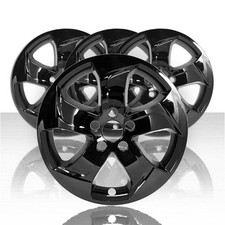 4 Black 17 Wheel Skins Snap On Rim Covers Hub Caps For Honda Hrv Lx 2016-2022