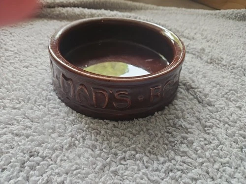 McCoy Pottery Pink  Dog Dish Bowl To Man's Best Friend His Dog Home Office Gift