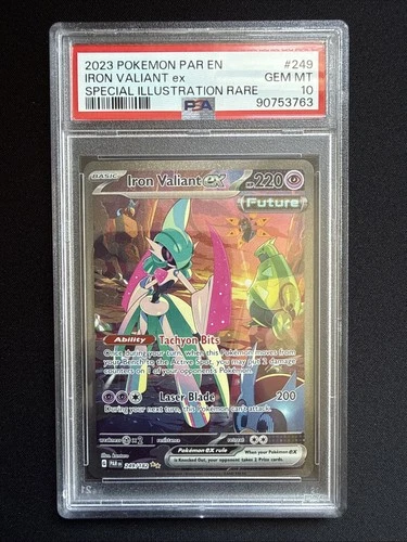 2023 Pokemon Paradox Rift Iron Valiant ex #249 Special Illustration Rare PSA 10
