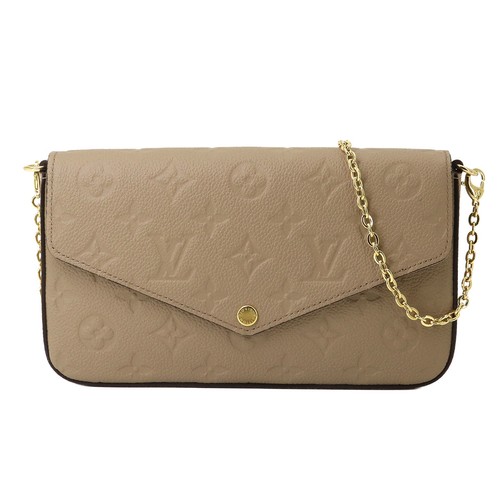 LOUIS VUITTON Monogram Empreinte Pochette Felice Wallet Leather M82609 90325040