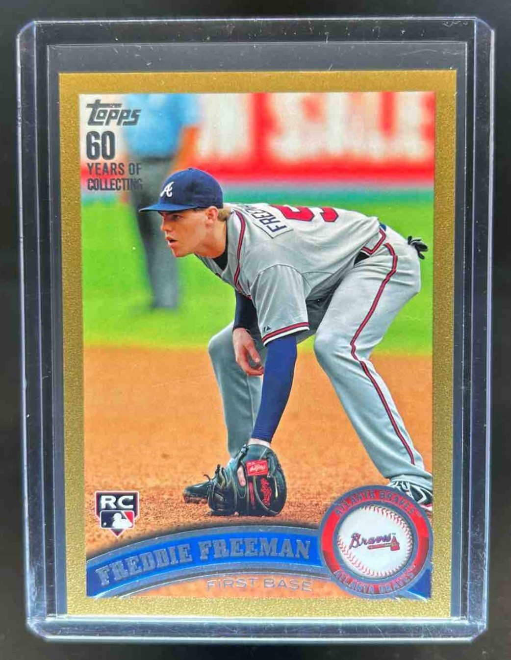 2011 Topps Freddie Freeman RC Gold Rookie #/2011 Braves