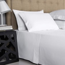 Egyptian Cotton Factory Outlet Store 21 Inches Extra Deep Pocket Queen, White