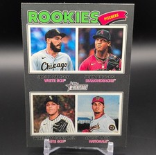 Topps Heritage Quad Rookies #378 Palisch Burgos Gonzalez Lara Rookie Baseball 2…