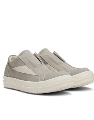 Rick Owens DRKSHDW Laceless  Slip-On Sneakers Beige Men s US 13/EU 46